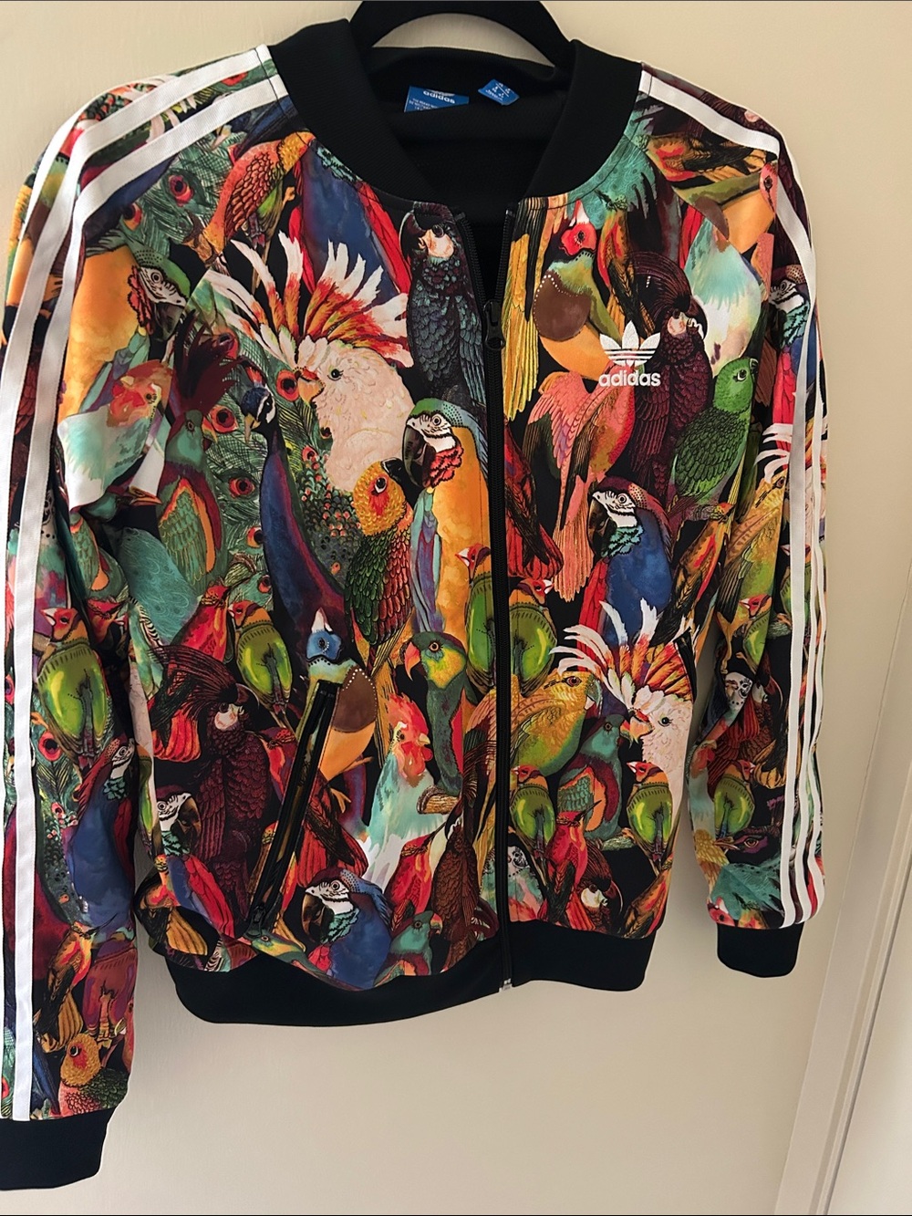 Adidas Multicolor Parrot Print Track Jacket